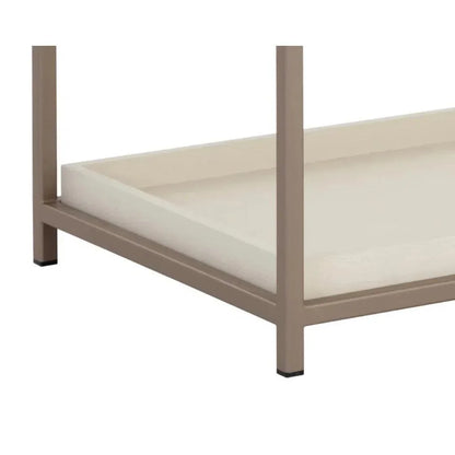 Rebel Wooden Iron Modern Nightstand - LOOMLAN - SUNPAN - Nightstands