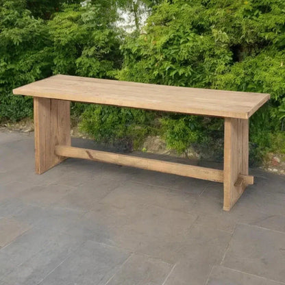 Reclaimed Teak Outdoor High Table Seats 10-Outdoor Counter Tables-Artesia-LOOMLAN