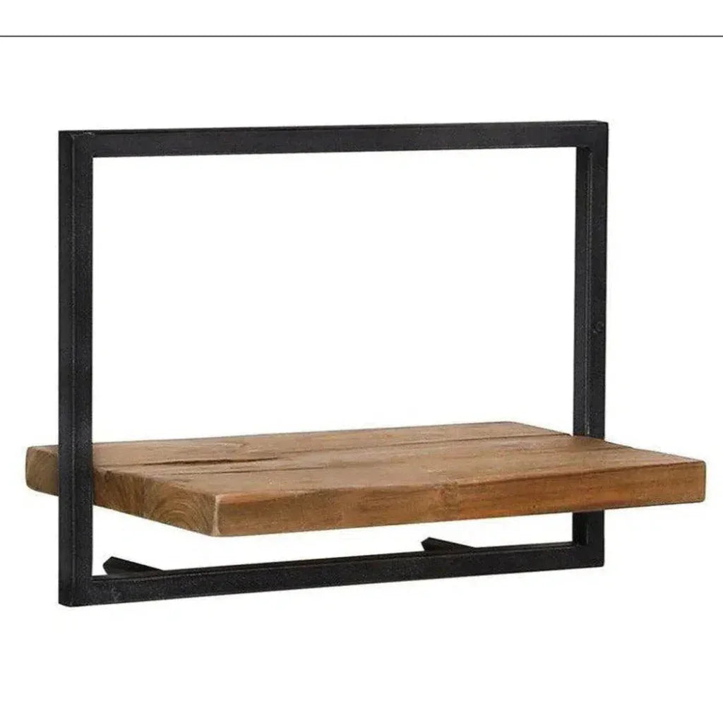 Reclaimed Teak Wall Shelf Brown Type C Mix & Match - LOOMLAN - LH Imports - Wall Shelves & Ledgers