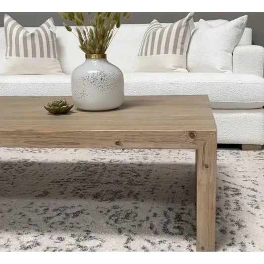 Reclaimed Wood Rectangle Coffee Table - LOOMLAN - Essentials For Living - Coffee Tables