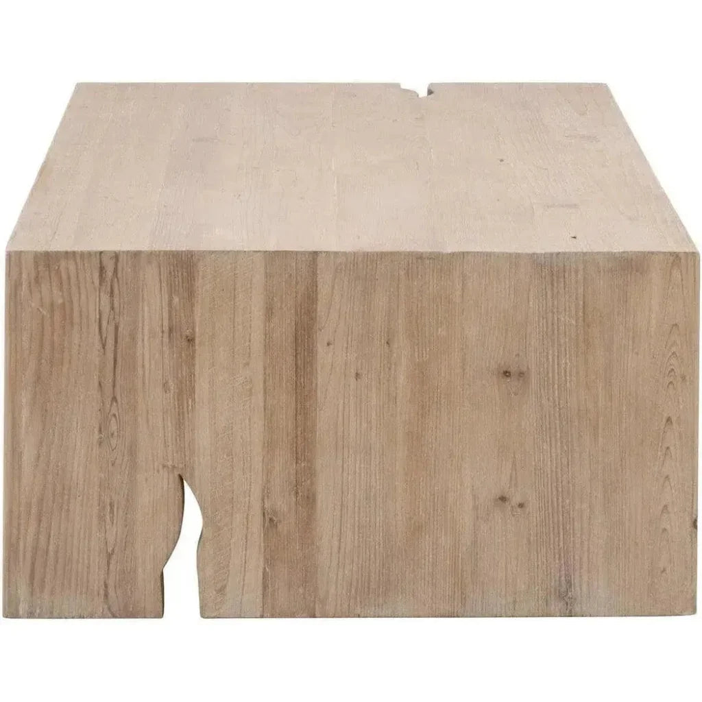 Reclaimed Wood Rectangle Coffee Table - LOOMLAN - Essentials For Living - Coffee Tables