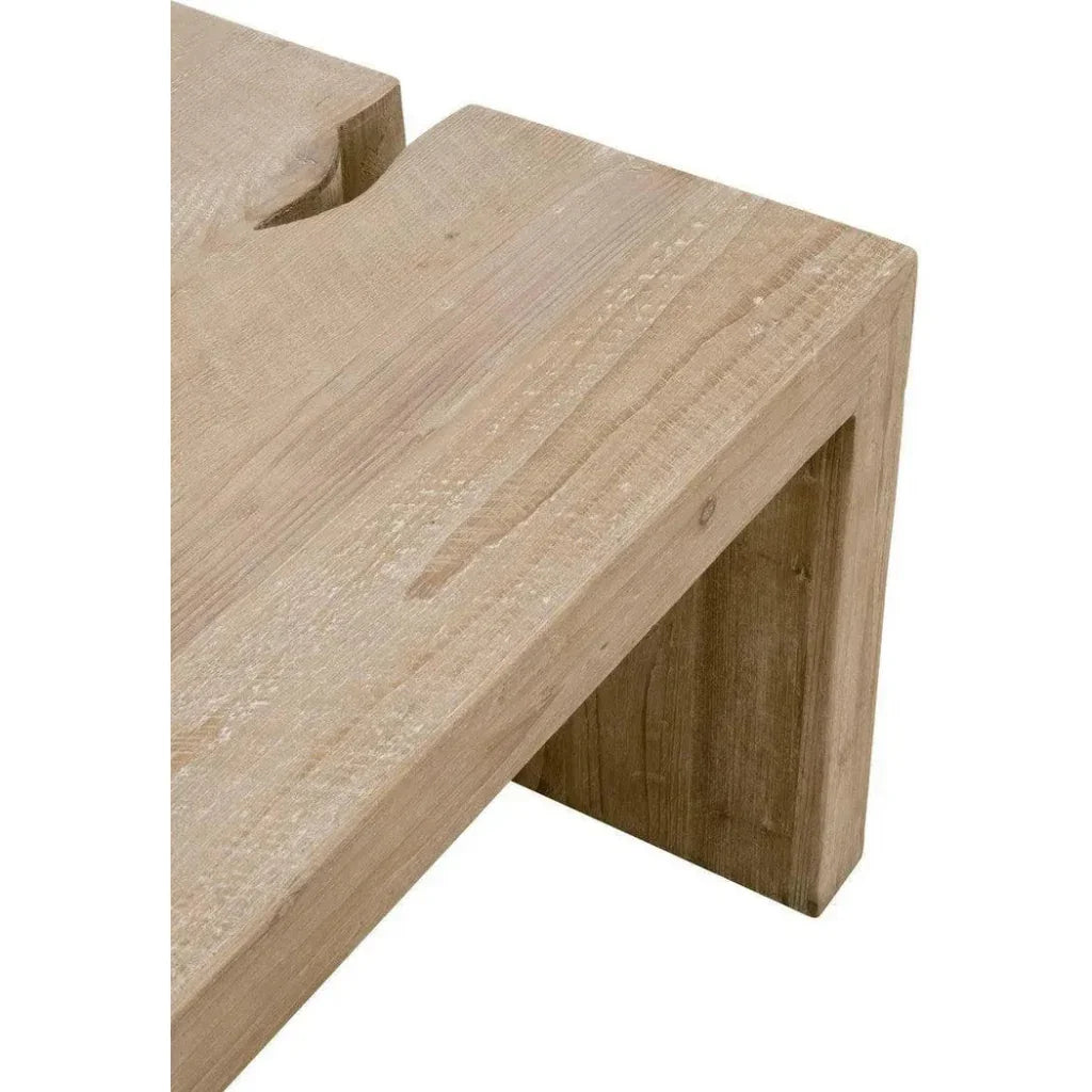Reclaimed Wood Rectangle Coffee Table - LOOMLAN - Essentials For Living - Coffee Tables