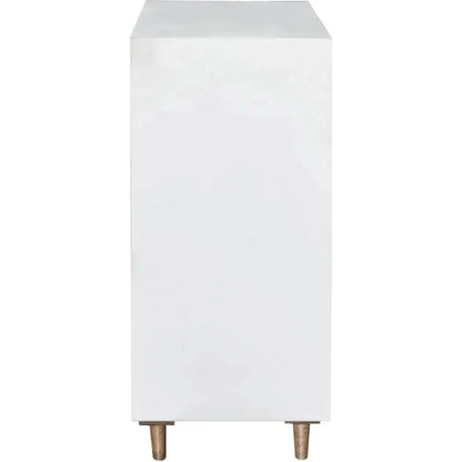 Reclaimed Wood White Casablanca 5 Drawer Chest - LOOMLAN - LH Imports - Chests