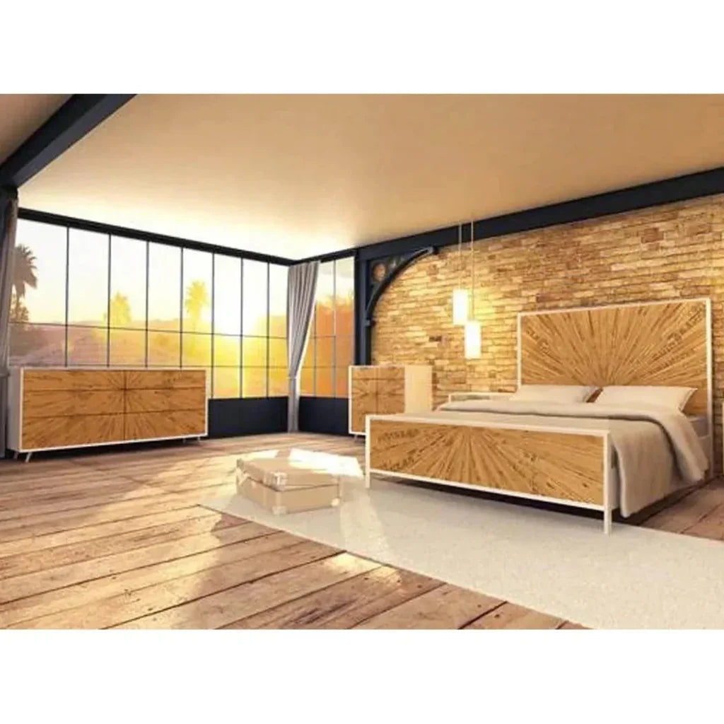 Reclaimed Wood White Casablanca 6 Drawer Dresser - LOOMLAN - LH Imports - Dressers