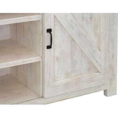 Reclaimed Wood White Sideboard Sliding Doors - LOOMLAN - LH Imports - Sideboards