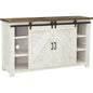 Reclaimed Wood White Sideboard Sliding Doors - LOOMLAN - LH Imports - Sideboards