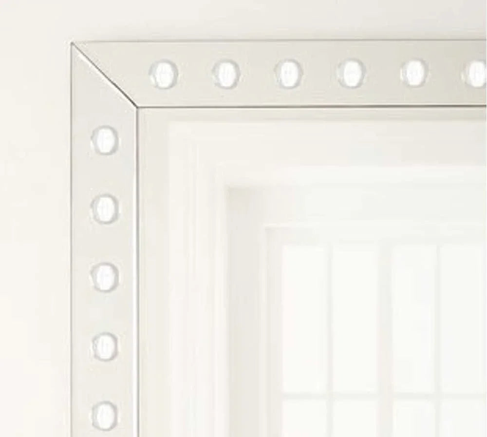 Rect Silver Framed Wall Mirror - LOOMLAN - Bassett Mirror - Wall Mirrors