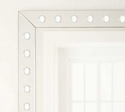 Rect Silver Framed Wall Mirror - LOOMLAN - Bassett Mirror - Wall Mirrors
