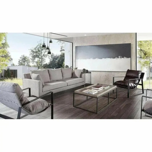 Rectangle Cocktail Table Rustic Oak - LOOMLAN - Diamond Sofa - Coffee Tables