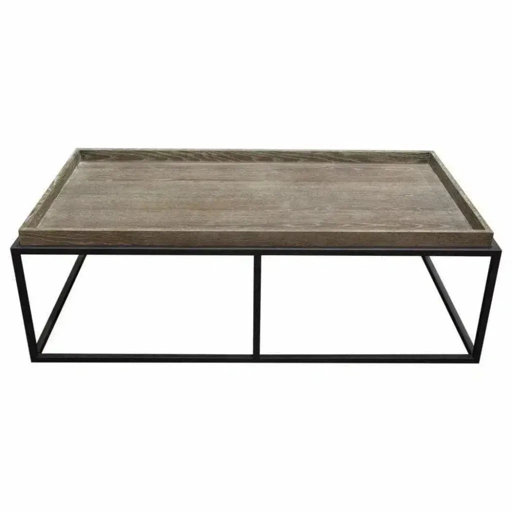 Rectangle Cocktail Table Rustic Oak - LOOMLAN - Diamond Sofa - Coffee Tables