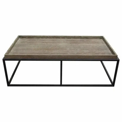 Rectangle Cocktail Table Rustic Oak - LOOMLAN - Diamond Sofa - Coffee Tables