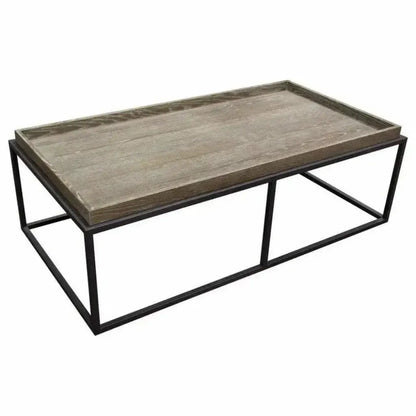 Rectangle Cocktail Table Rustic Oak - LOOMLAN - Diamond Sofa - Coffee Tables