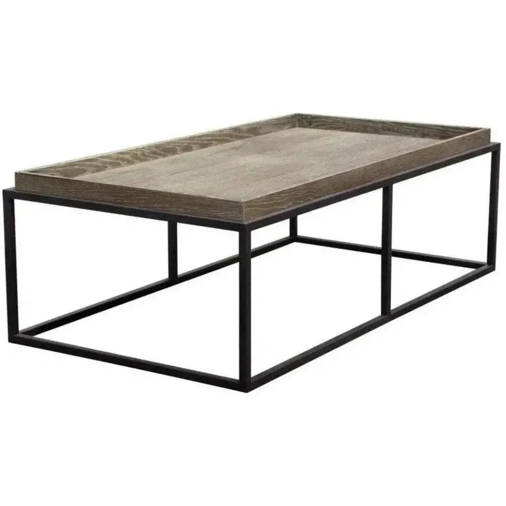 Rectangle Cocktail Table Rustic Oak - LOOMLAN - Diamond Sofa - Coffee Tables
