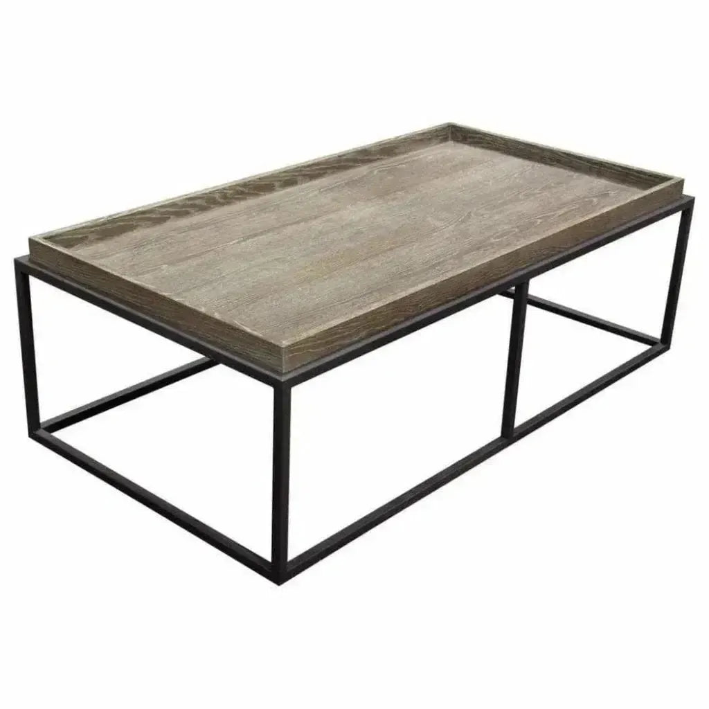 Rectangle Cocktail Table Rustic Oak - LOOMLAN - Diamond Sofa - Coffee Tables