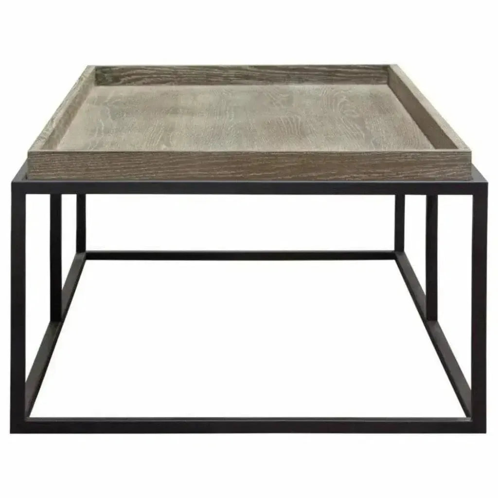 Rectangle Cocktail Table Rustic Oak - LOOMLAN - Diamond Sofa - Coffee Tables