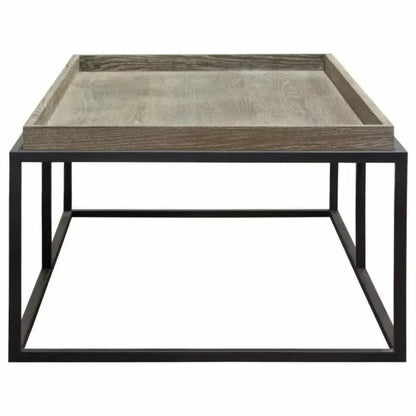 Rectangle Cocktail Table Rustic Oak - LOOMLAN - Diamond Sofa - Coffee Tables