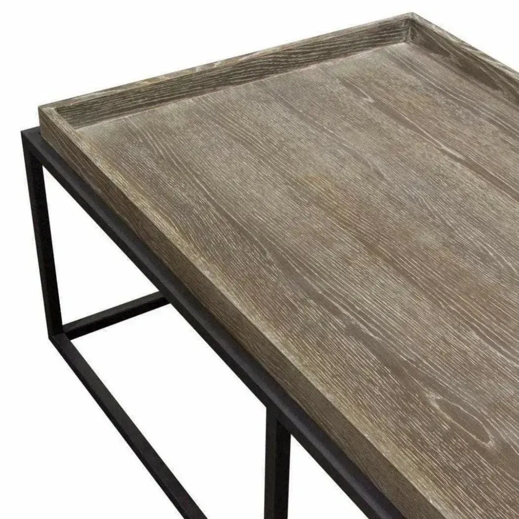 Rectangle Cocktail Table Rustic Oak - LOOMLAN - Diamond Sofa - Coffee Tables