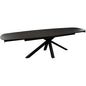 Rectangle Extension Dining Table Black Ceramic GlassLeg-Dining Tables-Diamond Sofa-LOOMLAN