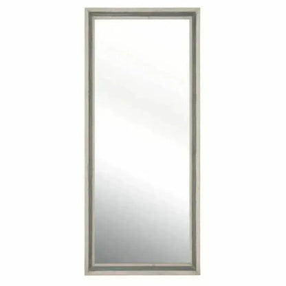 Rectangle Floor Caden Mirror Cream Pine Gray Pine-Floor Mirrors-Essentials For Living-LOOMLAN