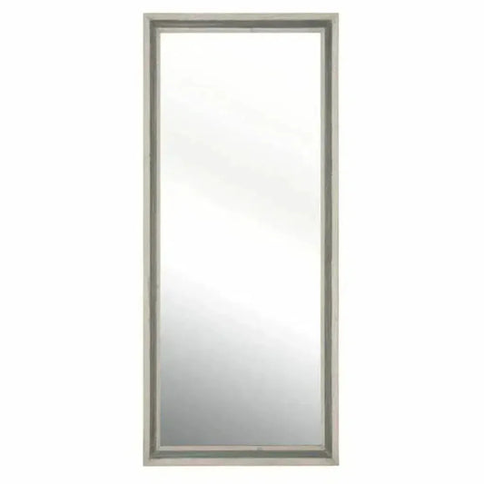 Rectangle Floor Caden Mirror Cream Pine Gray Pine-Floor Mirrors-Essentials For Living-LOOMLAN