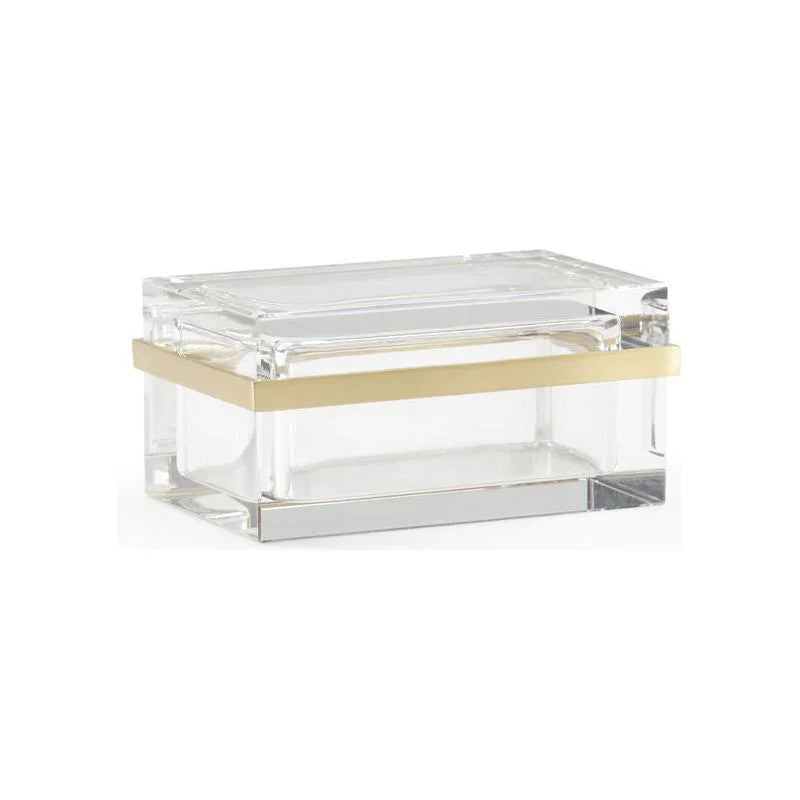 Rectangular Crystal Clear Jewel Box - LOOMLAN - Chelsea House - Boxes & Bowls