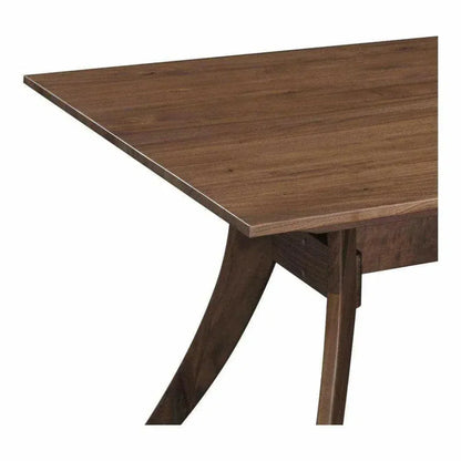 Rectangular Dining Table Brown Mid-Century-Dining Tables-Moe's Home-LOOMLAN