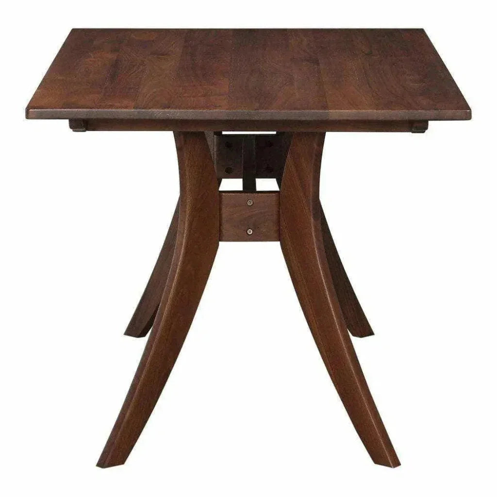Rectangular Dining Table Brown Mid-Century-Dining Tables-Moe's Home-LOOMLAN