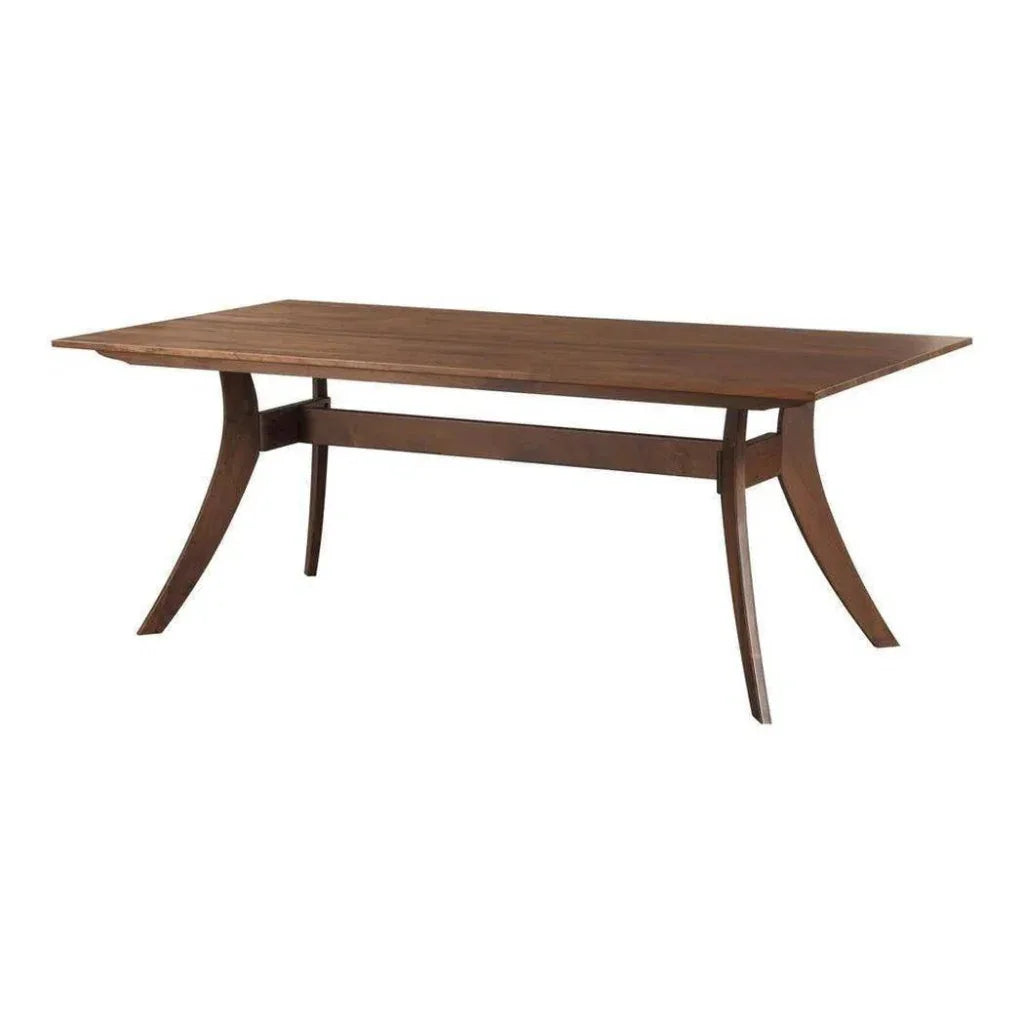 Rectangular Dining Table Brown Mid-Century-Dining Tables-Moe's Home-LOOMLAN