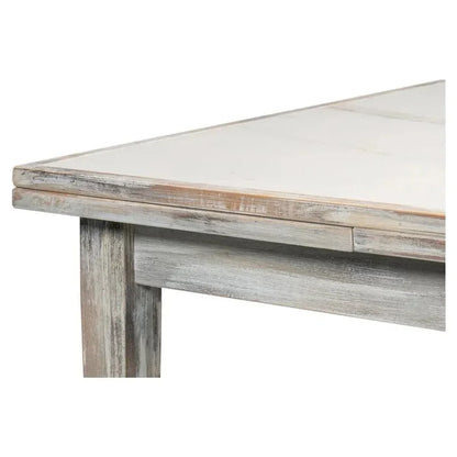 Rectangular Grey Extension Dining Table Seats 10 People-Dining Tables-Sarreid-LOOMLAN