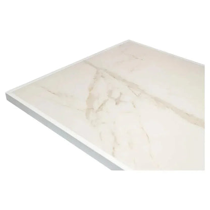 Rectangular Trestle Dining Table Seats 8 Cortina White-Dining Tables-Sarreid-LOOMLAN