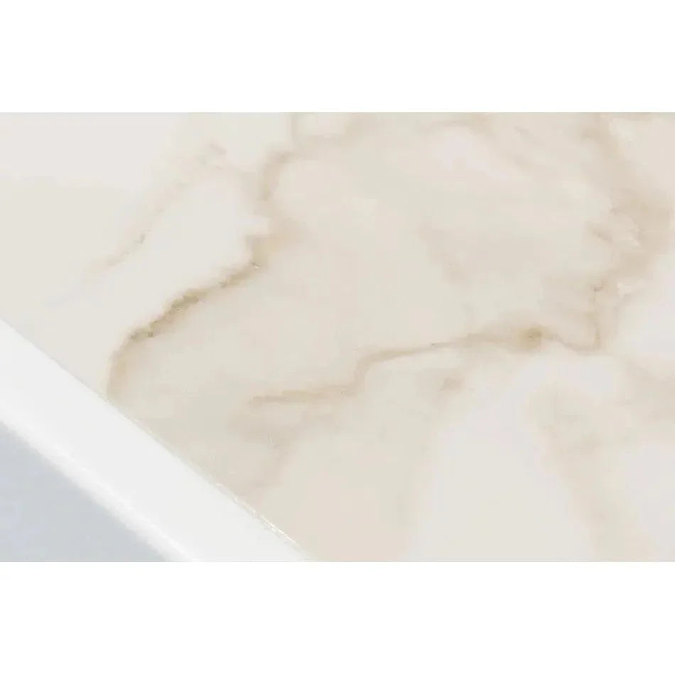 Rectangular Trestle Dining Table Seats 8 Cortina White-Dining Tables-Sarreid-LOOMLAN