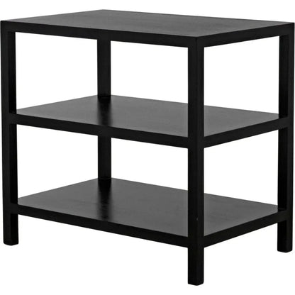 Rectangular Two-Shelf Wood Side Table