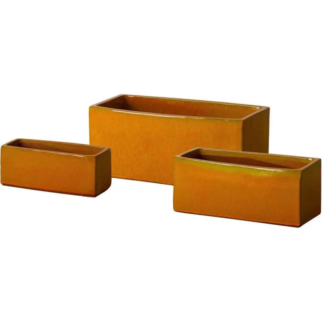 Rectangular Window Box Ceramic Planter - LOOMLAN - Emissary - Planters