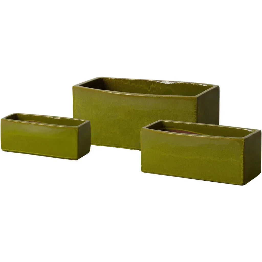 Rectangular Window Box Ceramic Planter - LOOMLAN - Emissary - Planters
