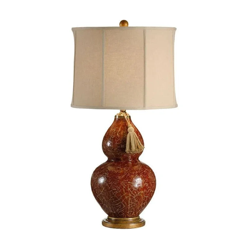 Red Gourd Hand Decorated Table Lamp - LOOMLAN - Wildwood - Table Lamps