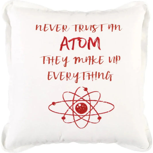 Red Skye Words Fun Decorative Couch Pillows Down Insert - LOOMLAN - LOOMLAN - Throw Pillows