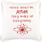Red Skye Words Fun Decorative Couch Pillows Down Insert - LOOMLAN - LOOMLAN - Throw Pillows
