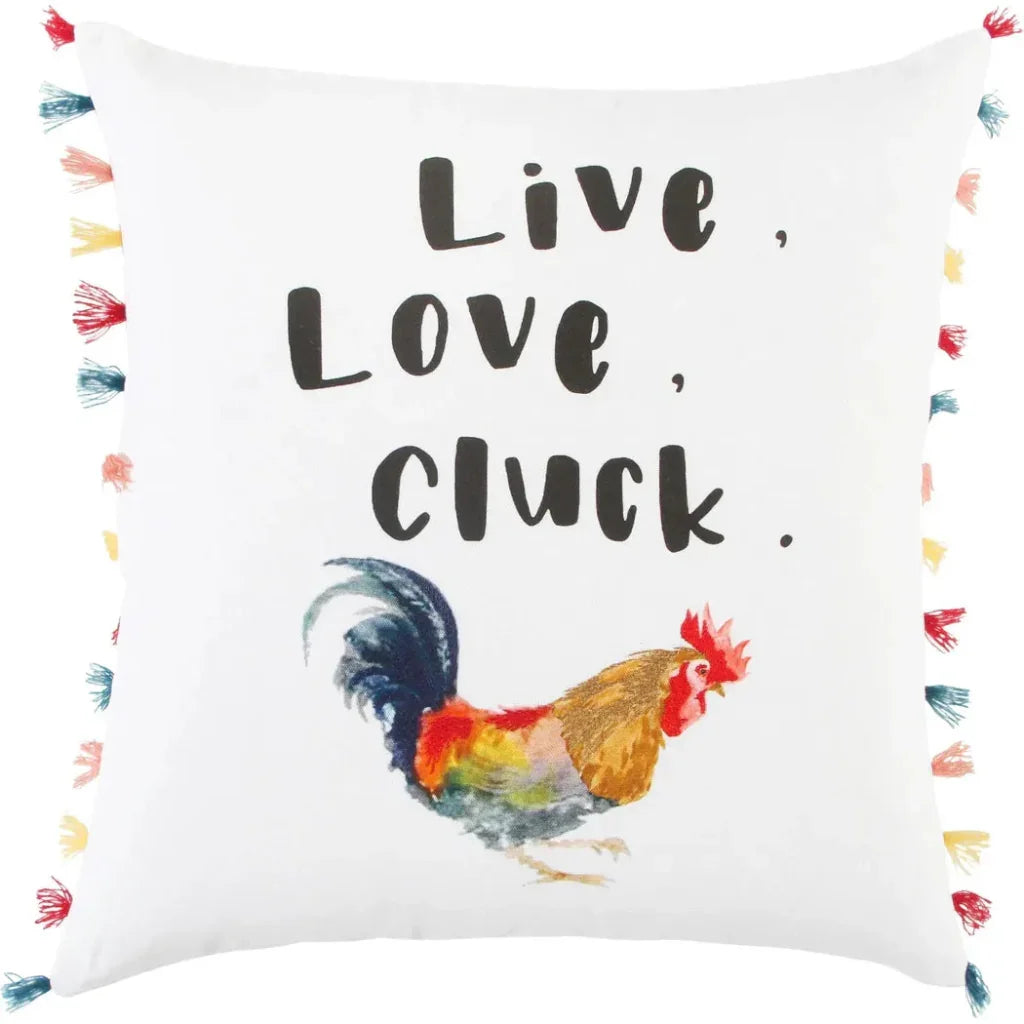 Red Words Fun Decorative Couch Pillows Down Insert - LOOMLAN - LOOMLAN - Throw Pillows