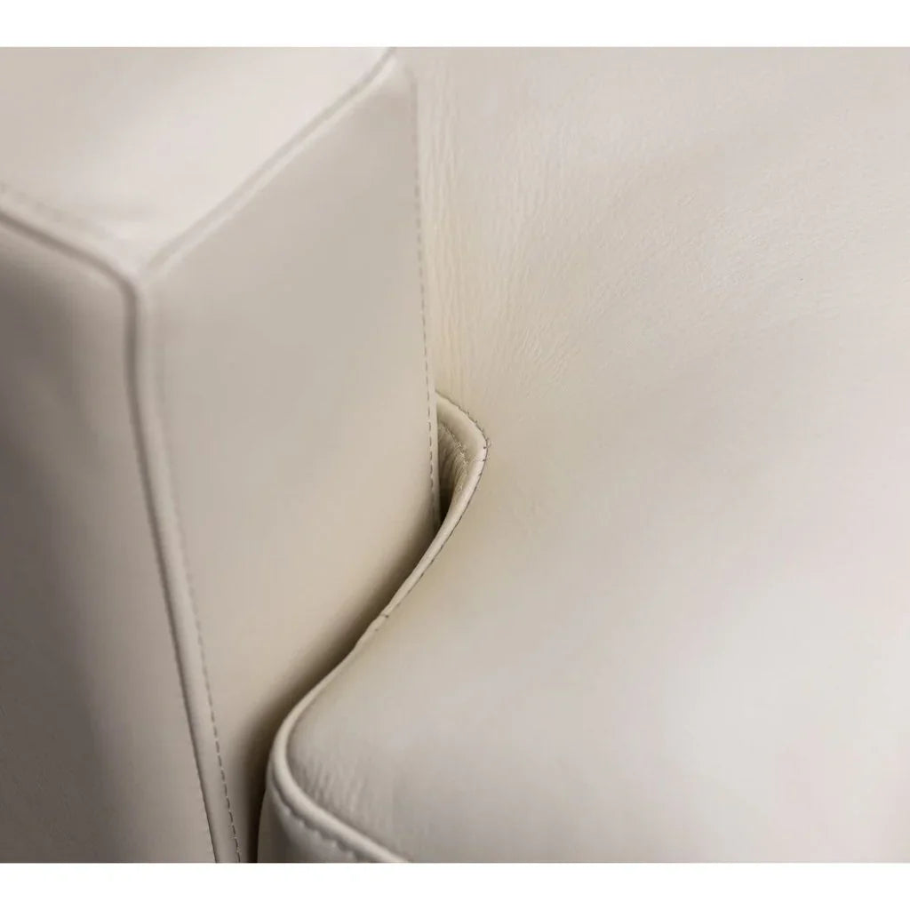 Redding Leather In Ashland Pearl Chair - LOOMLAN - Olivia + Quinn - Club Chairs