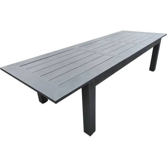 Redondo Aluminum Extendable Outdoor Table-Outdoor Dining Tables-Sunset West-LOOMLAN