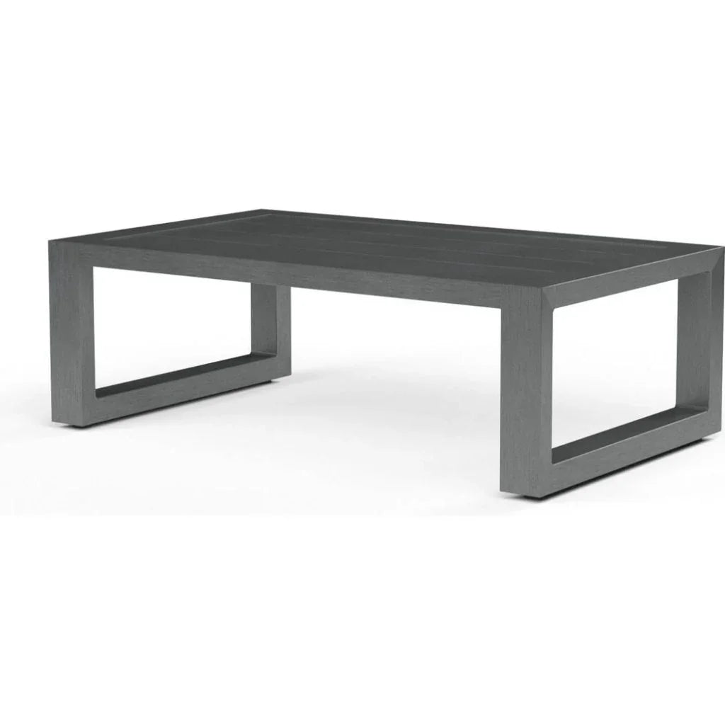 Redondo Aluminum Outdoor Coffee Table-Outdoor Coffee Tables-Sunset West-LOOMLAN