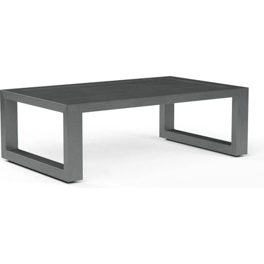 Redondo Aluminum Outdoor Coffee Table-Outdoor Coffee Tables-Sunset West-LOOMLAN