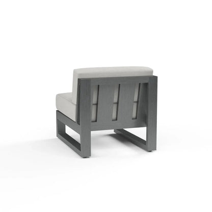 Redondo Sunbrella Armless Outdoor Club Chair-Outdoor Accent Chairs-Sunset West-LOOMLAN