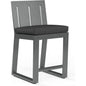 Redondo Sunbrella Outdoor Barstool-Outdoor Bar Stools-Sunset West-Spectrum Carbon-LOOMLAN