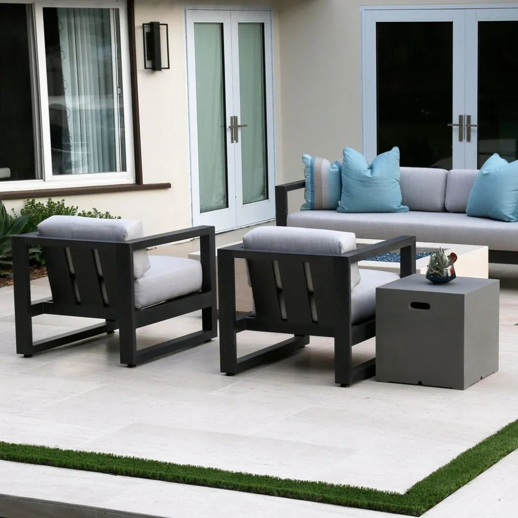 Redondo Sunbrella Outdoor Club Chair-Outdoor Accent Chairs-Sunset West-LOOMLAN