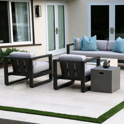 Redondo Sunbrella Outdoor Club Chair-Outdoor Accent Chairs-Sunset West-LOOMLAN