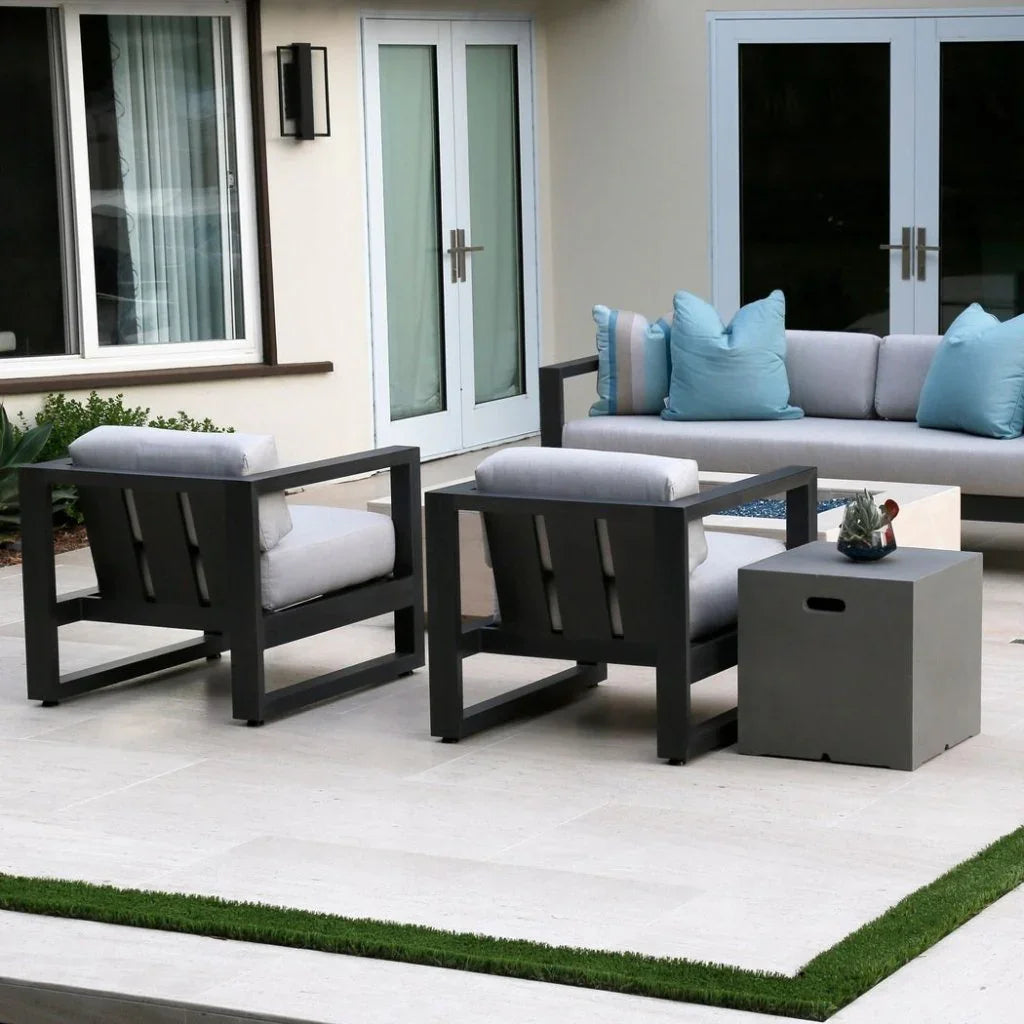 Redondo Sunbrella Outdoor Club Chair-Outdoor Accent Chairs-Sunset West-LOOMLAN