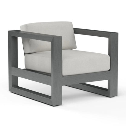 Redondo Sunbrella Outdoor Club Chair-Outdoor Accent Chairs-Sunset West-Cast Silver-LOOMLAN