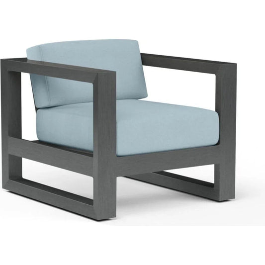 Redondo Sunbrella Outdoor Club Chair-Outdoor Accent Chairs-Sunset West-Canvas Skyline-LOOMLAN