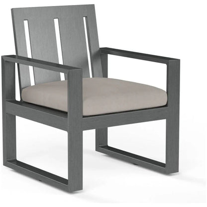 Redondo Sunbrella Outdoor Dining Armchair 2PC-Outdoor Dining Chairs-Sunset West-Canvas Natural-LOOMLAN